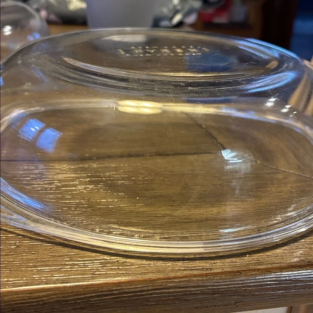 Vintage  Pyrex 687-C Oven Roaster USA Clear Kitchenware Cookware Bakeware